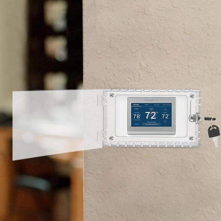 Aayang Thermostat Lock Box with Key Thermostat Cover with Lock for
