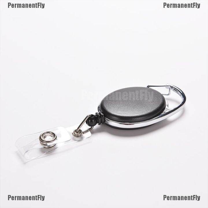 ↂ PermanentFly Retractable Recoil ID Badge Lanyard Name Tag Key Card