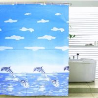 Bathroom Waterproof Shower Curtain 180CM X180cm With Hook