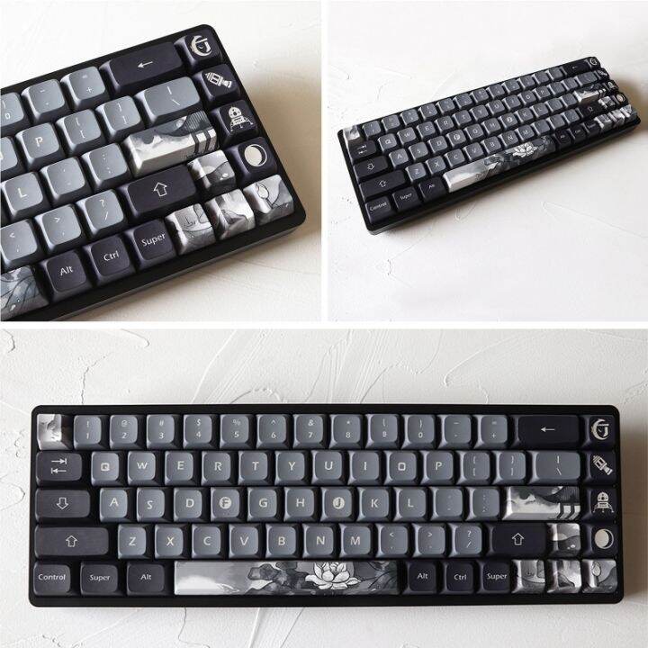 diy-mechanical-keyboard-pbt-oem-profile-direction-esc-enter-keycap-five-sides-dye-subbed-keycap-for-cherry-mx-switch