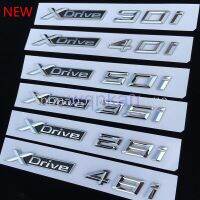 High quality 1pc New XDrive 28i 30i 35i 40i 45i 50i Chrome Emblem Logo Car Fender Trunk Badge Discharging Capacity Nameplate Sticker for BMW