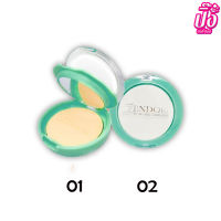 Zendori UV Oil-Free Foundation SPF12 แป้ง ตลับเขียว 10 กรัม.