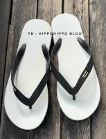 สีขาว หูดำ  White Black Hippo shoe รองเท้าแตะฮิปโป 37-38 40-41-42-43-44-45-46