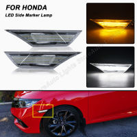 สำหรับ Honda Civic 2016- 2PCS ไฟเลี้ยว LED (Amber) Plug &amp; Play LED ตำแหน่งโคมไฟ (สีขาว) ไม่มีข้อผิดพลาดกันน้ำ