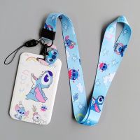 Fashion Stitch Cardholder กระเป๋าใส่บัตรประจําตัวประชาชน บัตรรถบัส ลายหมี พร้อมสายคล้อง สําหรับนักเรียน