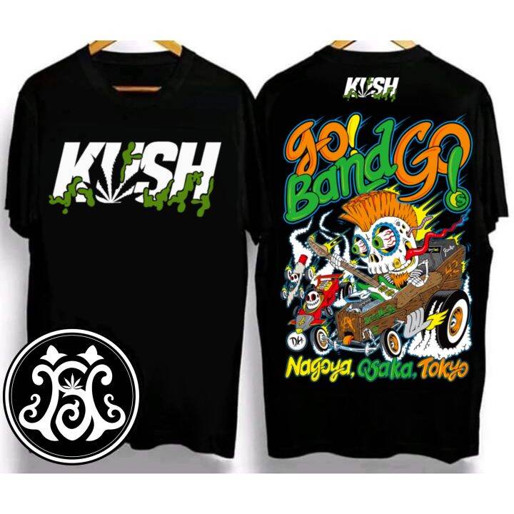 kush-2023-ออกแบบใหม่-unisex-เสื้อยืดที่มีสีสันผ้าฝ้าย-100-crew-neck-t-shirt-แขนสั้นพิมพ์ลายการ์ตูนการ์ตูน-เสื้อยืดลำลองผู้ชาย