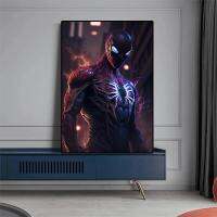 ❍ Spider Man Disney Avengers ภาพยนตร์การ์ตูนผ้าใบพิมพ์โปสเตอร์สำหรับห้องเด็ก Living Wall Art Decor ตกแต่งบ้านภาพของขวัญ