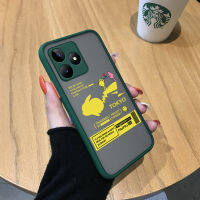 เคสสำหรับ Realme C53 Realme Narzo N53การ์ตูนแอนิเมชั่นสัตว์มีน้ำค้างแข็งโปร่งใสแข็งเคสใส่โทรศัพท์กันกระแทกกล้องปกหลังแบบเต็มเคสป้องกัน