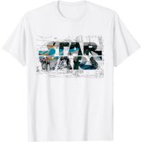 2023ใหม่เสื้อผ้าผู้ใหญ่ Star Wars โลโก้ AT-AT Walker Battle เสื้อยืด