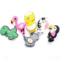 5pcs Flamingo Animal Shaped Pushpin Decorative Thumb Tack Pin Color Nails Creative Cork Push Pin Wall Stationary DIY Binding Clips Pins Tacks