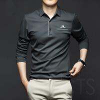 Mens Golf Wear, Long Sleeve T-shirt, Breathable Sportswear, Casual, Outdoor, Spring