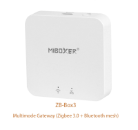 Miboxer ZB-Box3 WiFi สมาร์ท Zigbee 3.0 ++ บลูทูธตาข่ายมัลติโหมดเกตเวย์รองรับการควบคุมแอป/ การควบคุมด้วยเสียงของบุคคลที่สาม