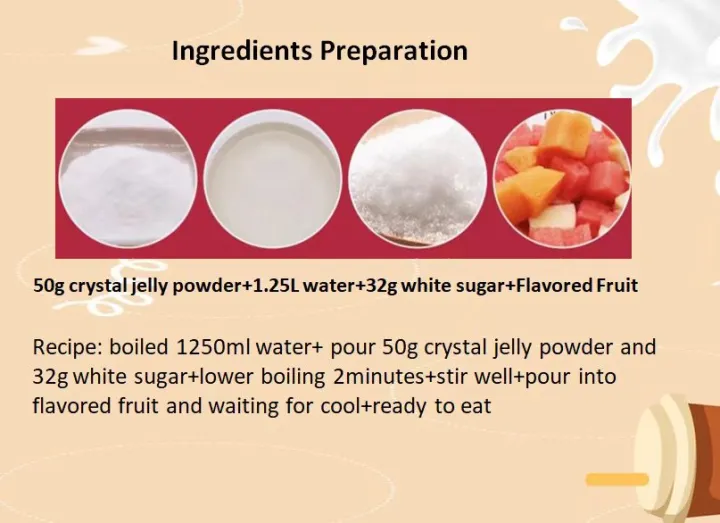Boduo Original Crystal Jelly Powder for Flavored Jelly Mixing Milk Tea