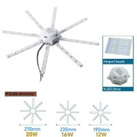 : 》ไฟแมงมุมโคมไฟติดเพดาน LED 12W 16W 20W แผงไฟ LED 220V 230V 5730 SMD โคมไฟสีขาวเย็น LED อายุขัยประหยัดพลังงาน