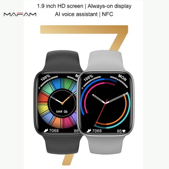 mafam-dt7max-หน้าปัดแบบกำหนดเอง-smartwatch-1-9-นิ้ว-ip68-กันน้ำ-nfc-อุณหภูมิร่างกาย-สมาร์ทวอทช์-pk-dt100-dt7-pro-dt7-plus