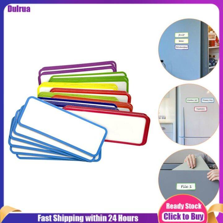 [Sale] 60Pcs Colorful Labels Flexible Name Tags Whiteboards