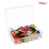 100pcs/lot Mixed Color Flag Push Pins Nail Thumb Tack Cork Board Map Drawing Pins for Home School Office Stationery Clips Pins Tacks