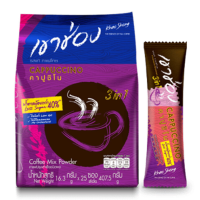 Khao Shong Coffee Mix Powder - Cappuccino เขาช่อง คอฟฟี่มิกซ์ กาแฟสำเร็จรูป 3in1 สูตรคาปูชิโน 20 กรัม x 25 ซอง