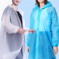 1ชิ้นคุณภาพสูง EVA เสื้อกันฝนสำหรับทั้งชายและหญิงกันน้ำหนาเสื้อกันฝนผู้หญิงผู้ชายตั้งแคมป์ชุดกันฝนสำหรับขับขี่กันน้ำ
