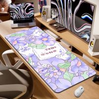 Flower Cute Mouse Pad Computer Large Kawaii Cartoon Mousepad Apoio De Pulso Teclado Mouse Mat XXL Keyboard Pads Desk Mats 40x90