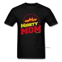 Mighty Mom Dad T-shirt Men Woman Clothing Couple Matching Tops Tees O Neck Cotton T Shirts Hip Hop Birthday Gift Tshirt