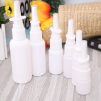 White Empty Plastic Nose Spray Bottle Nasal Pump Refillable Spray Bottles Design For Medical Packaging Portable Bottles Hot Travel Size Bottles Contai