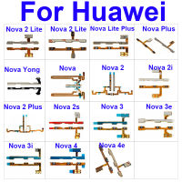 Power Volume Flex Cable สำหรับ Huawei Nova Young Lite Plus 2 3 4 2i 3i 3e 4e 2lite 2plus Lite2017 Power เสียงปุ่ม Flex Ribbon-hdfssaa