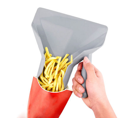 ☕ Chip Scoop อาหารเฟรนช์ฟรายส์พลั่วพลาสติกเกรดอาหาร Fry Scoop With Handles