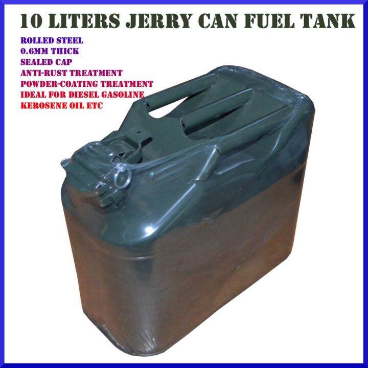 ♗10 Liters Jerry Can Fuel Tank Diesel Tank Gasoline Water☀ Lazada PH