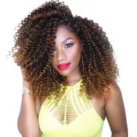 Afro Kinky Curly Crochet Braiding Hair Extensions Twist Ombre Black/Brown/Burg Synthetic Hair Bundles For Black White Women Hand Tool Parts Accessorie