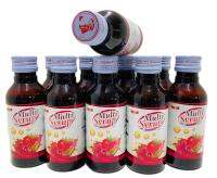 ((ใหม่)) Multi Syrup น้ำหวานเข้มข้นตราไก่ 60ml. 10 ขวด