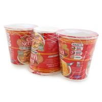 นิสชิน คัพ บะหมี่กึ่งสำเร็จรูป รสต้มยำครบเครื่อง 77 กรัม แพ็ค 3/Nissin Cup Instant Noodles Tom Yum flavor, complete set, 77 grams, pack 3