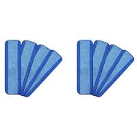 8Pcs Microfiber Cleaning Pad, Compatible for Bona Mop, Swifter Reusable Pads, Hardwood Floor Replacement Cleaning Head