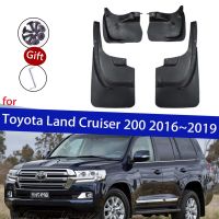 บังโคลนกันเปื้อนบังโคลนรถ4X สำหรับ Toyota Land Cruiser 200 LC200 FJ200 2016 ~ 2019 2017ล้อกันโคลนอุปกรณ์ป้องกันไฟลุก