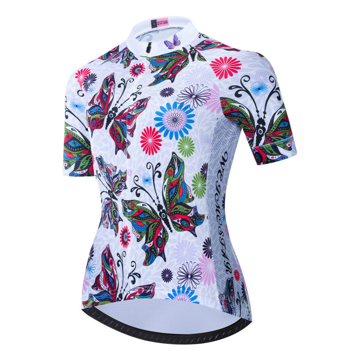 2022ขี่จักรยานย์ผู้หญิงจักรยานภูเขาถนน-mtb-ยอดนิยม-m-aillot-จักรยานเสื้อสั้นแข่งทีมเสื้อหญิงเสื้อผ้าขี่สีขาว