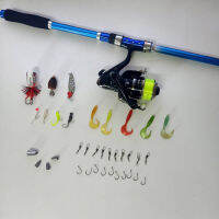 เซตตกปลา สุดคุ้ม Fishing Set คันแบบเสาอากาศ 7 ฟุต + รอก Diamond X300 พร้อมเอ็น + เหยื่อปลอม