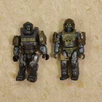 ฟิกเกอร์สปาร์ตัน2ชิ้นจาก HDP61แพ็ค Garrison ถูกเนรเทศส่วนลดวันหยุด Mega Construx HALO Marine Spartan