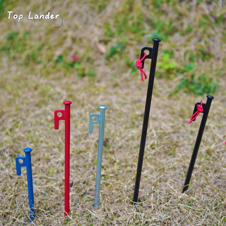 [Top Lander] 40cm Steel Tent Peg 30cm Metallic Ground Nail 20cm Iron