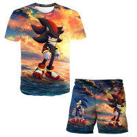 Summer Baby Boys Clothing Sets Sonic 3d Print Outfits Top + Shorts 2pcs Casual Sports Set 2021 Sunmmer New 3 -14T Year