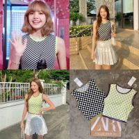 (พร้อมส่ง) เสื้อกล้าม ลายตาราง น่ารัก