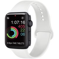 สายซิลิโคนสำหรับสายคาด Apple Watch 45มม. 44มม. 41มม. 40มม. 38มม. 42มม. สำหรับแอปเปิ้ลวอทช์ Ultra 8 7 6 SE 5 4 3 2 1 Band