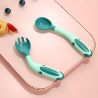 1 Set Durable Baby Food Supplement Color Changing Spoon Feeding Spoon Long Lasting  Feed Care Bowl Fork Spoon Sets