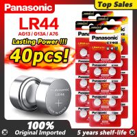 【Limited edition】 Panasonic 100% Original 40Pcs/4แพ็ค1.5V LR44ปุ่ม AG13 A76 G13A LR1154 357A SR44อัลคาไลน์เหรียญ