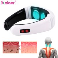 ZZOOI Electric Neck Massager &amp; Pulse Back 6 Modes Power Control Far Infrared Heating Pain Relief Tool Health Care Relaxation Machine