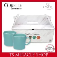 Corelle พิกัดถ้วยแก้วกาแฟสีสัน Puuung 320มล. ชุด2P (สีขาว,สีเทา,ชมพู,มิ้นต์)