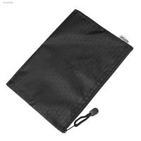 ✹✱ SOSW-Black Nylon Sexangle Printed A5 Paper Document Files Organizer Bag