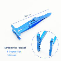 โรคตา strabismus Forceps นำมาใช้ใหม่ศัลยกรรมคีม95มิลลิเมตรไทเทเนียมจักษุแพทย์แหนบ