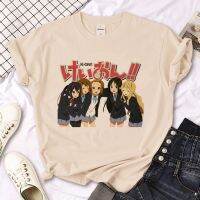 K-On เสื้อยืดผู้หญิงมังงะเสื้อผ้าอะนิเมะเสื้อยืดแฟชั่นตลกๆเด็กผู้หญิง