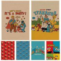 Goodstore Sesame Street Art โปสเตอร์ Retro ผ้าใบคราฟท์ DIY Room Bar Cafe Vintage ตกแต่งภาพวาด