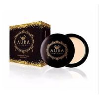 (รหัส009-7แป้งพัฟออร่าริช Aura Rich Goldden honey Powder SPF35 PA มี 3 สี